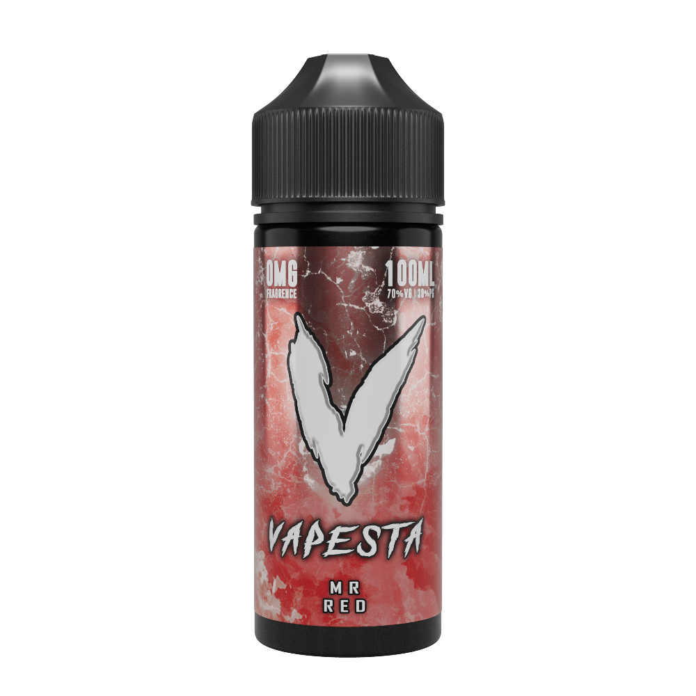 Mr Red 100ml Shortfill E-Liquid by Vapesta