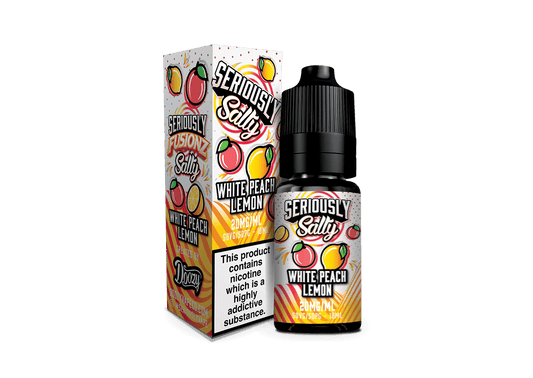 White Peach Lemon Nic Salt E-liquid by Seriously Bar Salts