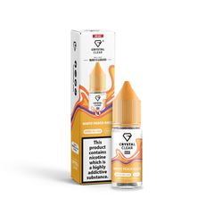 White Peach Razz Nic Salt E-Liquid by Crystal Clear Bar