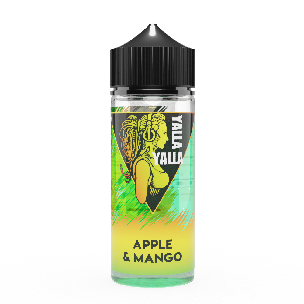 Apple & Mango 100ml Shortfll E-Liquid by Yalla Yalla