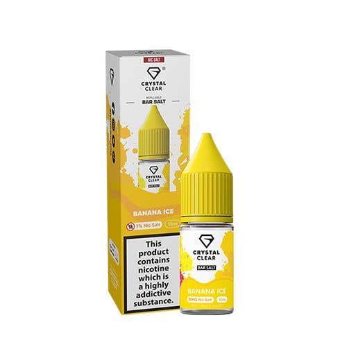 Banana Ice Nic Salt E-liquid by Crystal Clear Bar