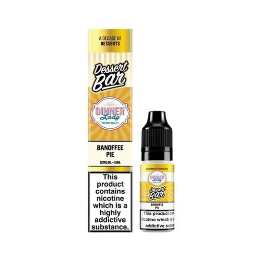 Banoffee Pie Nic Salt E-Liquid by Dinner Lady Dessert Bar Salts