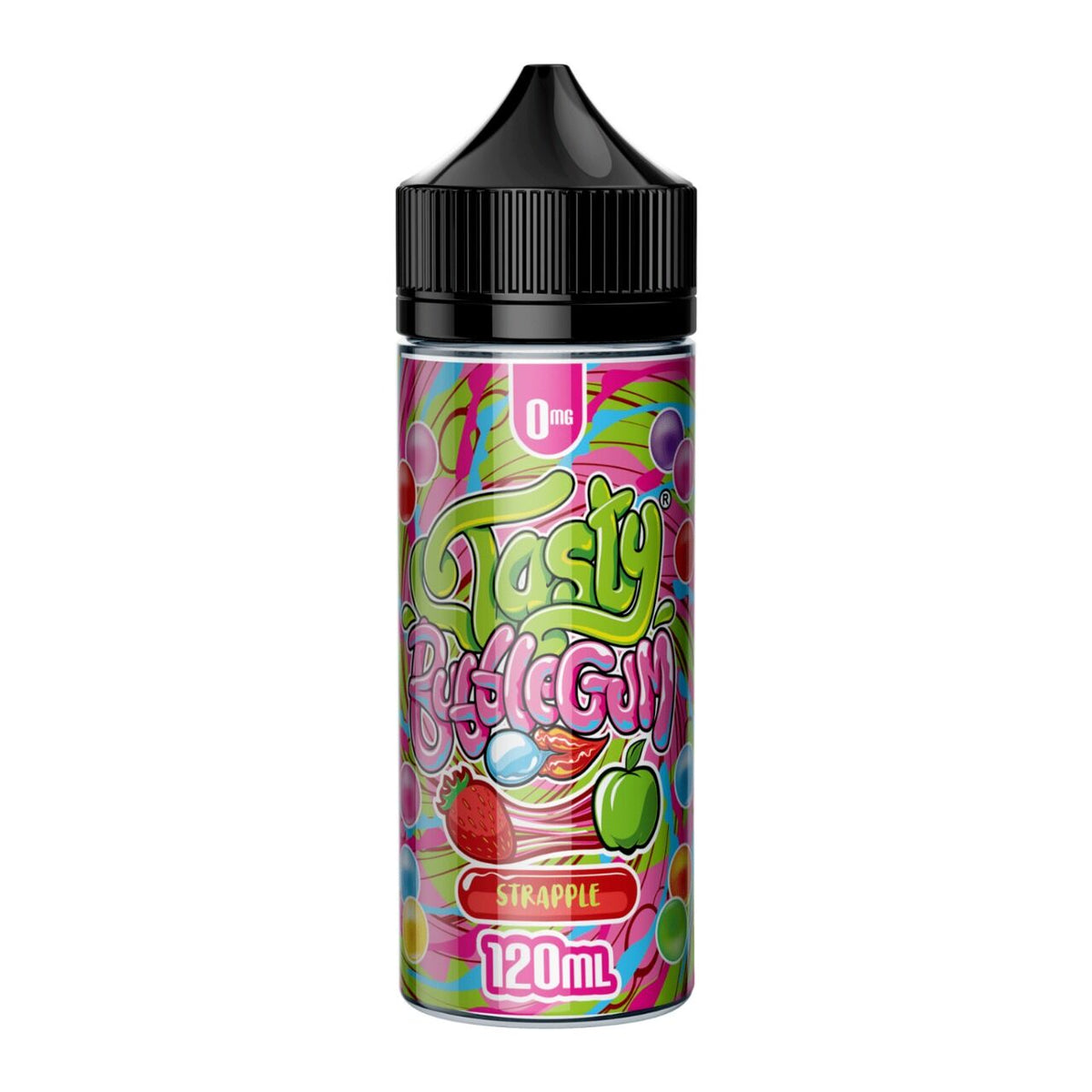 Strapple 100ml Shortfill E-Liquid by Tasty Bubblegum
