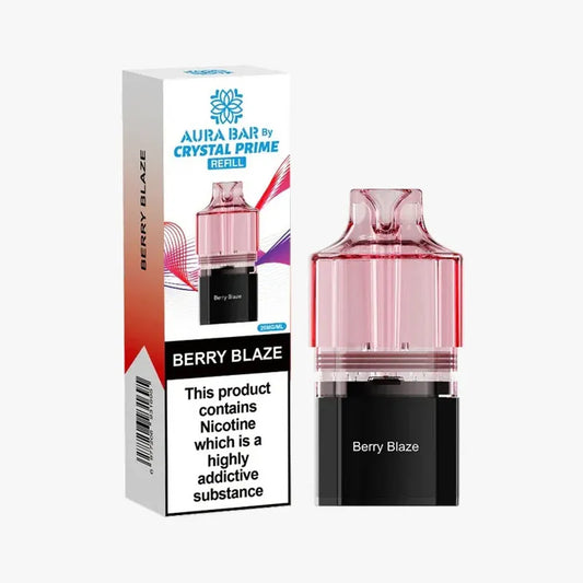 Berry Blaze Crystal Prime Aura Bar 10K Prefilled Pod