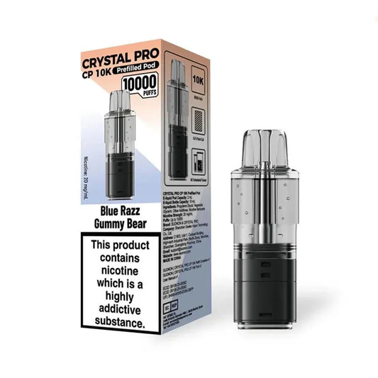 Blue Razz Gummy Bear Crystal Pro CP 10K Prefilled Pod