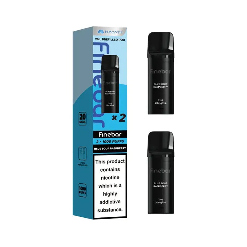 Blue Sour Raspberry Hayati Finebar Prefilled Pod
