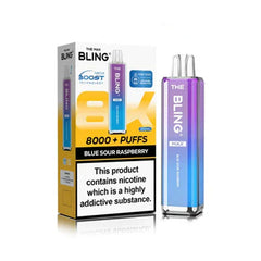 The Bling Max 8000 Prefilled Pod Kit - Blue Sour Raspberry 