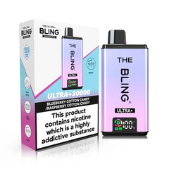 The Bling Ultra Plus 30K Prefilled Pod Kit - Blueberry Cotton Candy