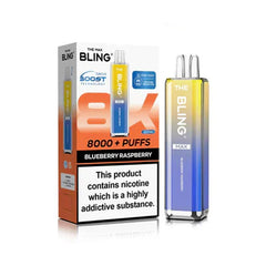 The Bling Max 8000 Prefilled Pod Kit - Blueberry Raspberry