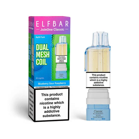 Blueberry Sour Raspberry Elf Bar JoinOne15 Classic Prefilled Pod