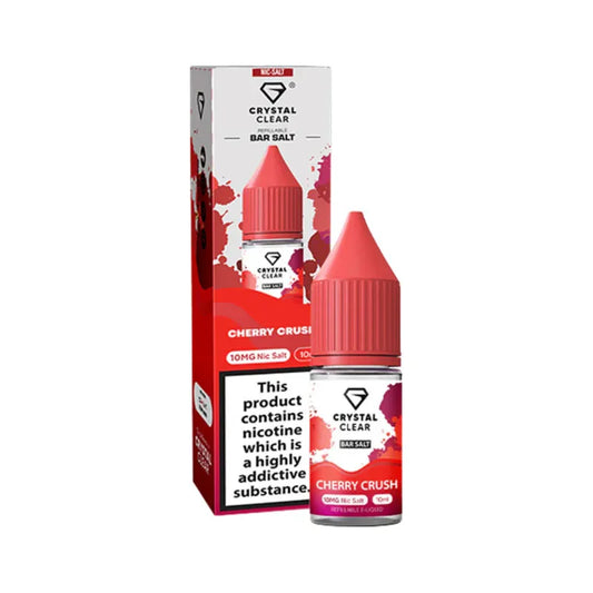 Cherry Crush Nic Salt E-Liquid by Crystal Clear Bar Salts