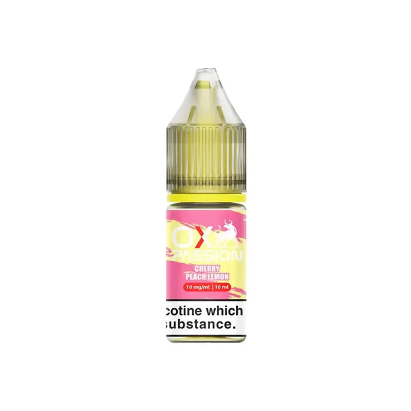 Cherry Peach Lemon Nic Salt E-Liquid by Oxva Ox Passion