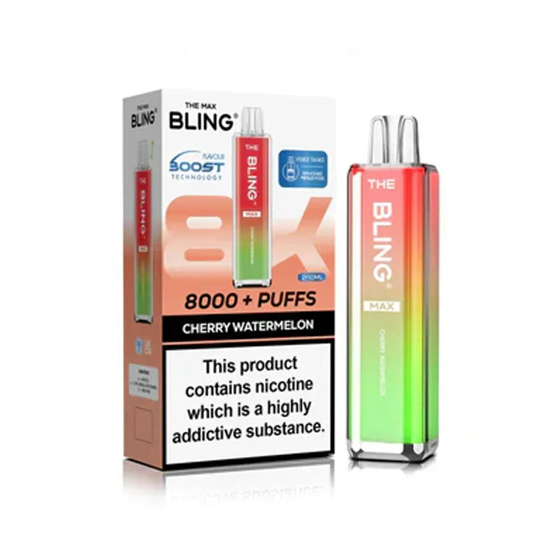 The Bling Max 8000 Prefilled Pod Kit - Cherry Watermelon 