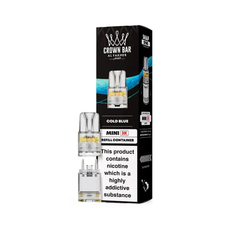 Cold Blue Al Fakher Crown Bar Mini 3K Prefilled Pod