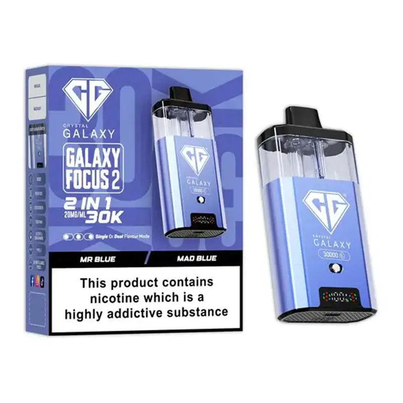 Crystal Galaxy Focus 2 30K Prefilled Pod Kit - Mr Blue 