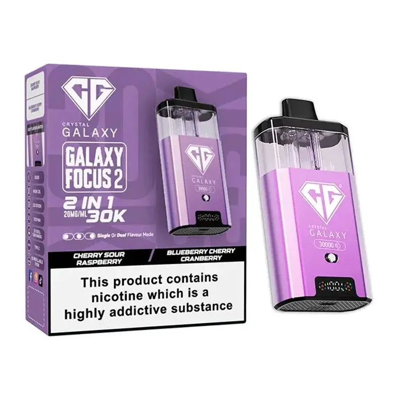 Crystal Galaxy Focus 2 30K Prefilled Pod Kit - Cherry Sour Raspberry