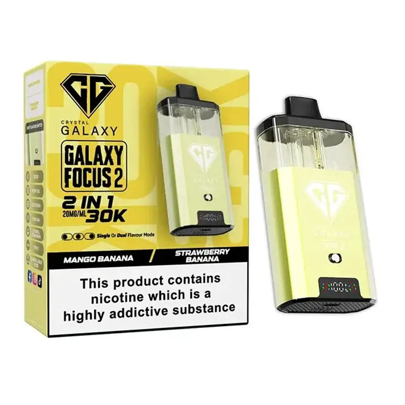 Crystal Galaxy Focus 2 30K Prefilled Pod Kit - Strawberry Banana 