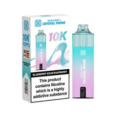 Crystal Prime Aura Bar 10K Prefilled Pod Kit - Blueberry Sour Raspberry