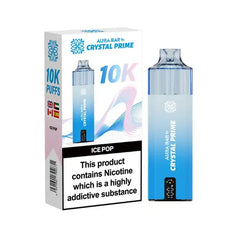Crystal Prime Aura Bar 10K Prefilled Pod Kit - Ice Pop
