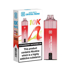 Crystal Prime Aura Bar 10K Prefilled Pod Kit - Strawberry Watermelon