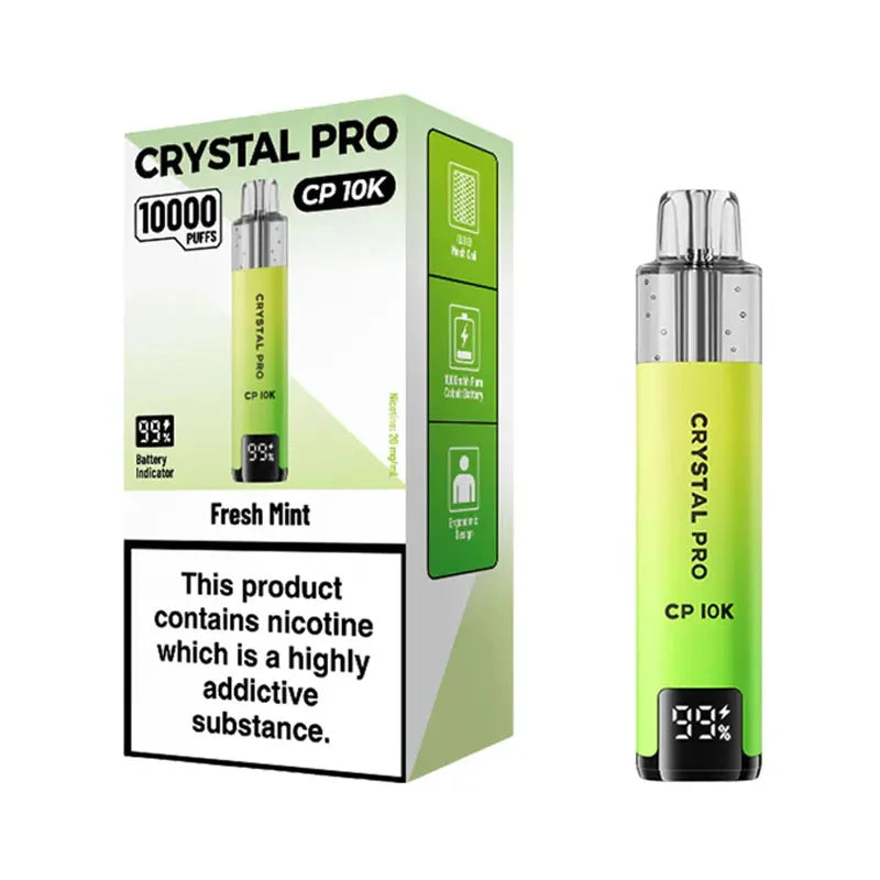 Crystal Pro CP 10K Prefilled Pod Kit - Fresh Mint 