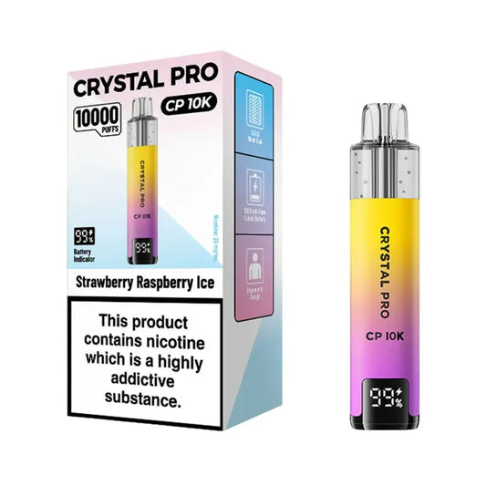 Crystal Pro CP 10K Prefilled Pod Kit - Strawberry Raspberry ice 