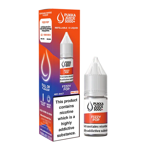 Fizzy Pop Nic Salt E-Liquid by Pukka Juice 5000+