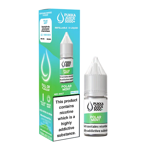 Polar Mint Nic Salt E-Liquid by Pukka Juice 5000+