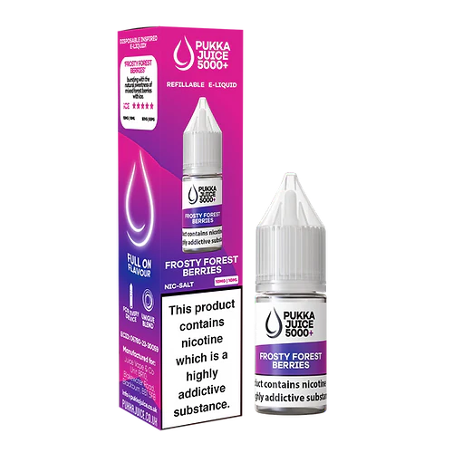 Frosty Forest Berries Nic Salt E-Liquid by Pukka Juice 5000+