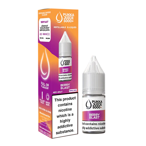 Berry Blast Nic Salt E-Liquid by Pukka Juice 5000+
