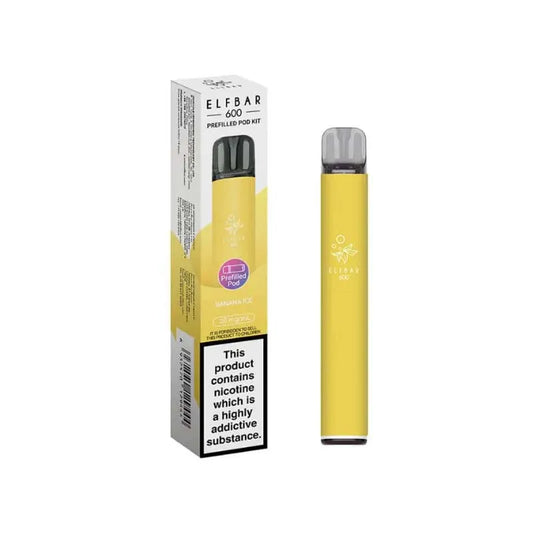 Elf Bar 600 Prefilled Pod Vape Kit - Banana Ice