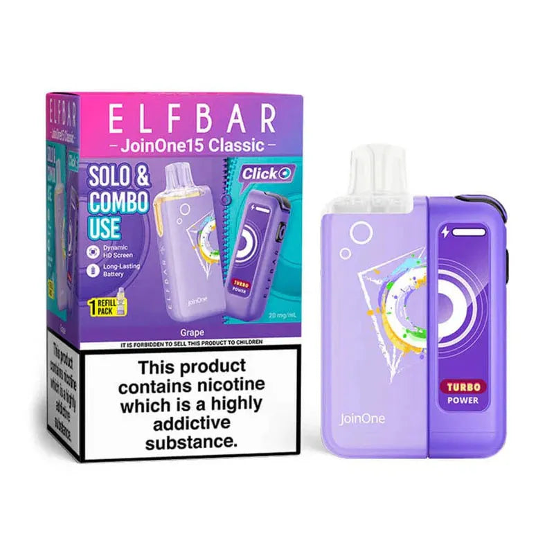 Elf Bar JoinOne 15 Classic Prefilled Pod Kit - Grape 