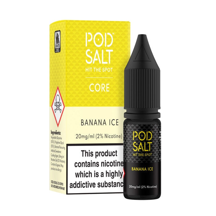 Banana Ice Nic Salt E-Liquid by Pod Salt Core