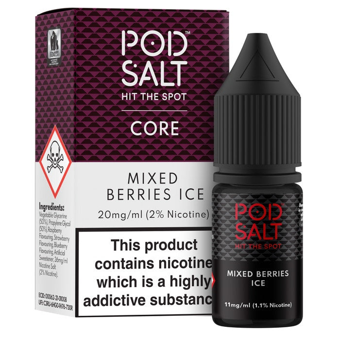 Mixed Berries Ice Nic Salt E-Liquid by Pod Salt Core