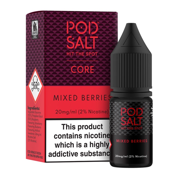 Mixed Berries Nic Salt E-Liquid by Pod Salt Core