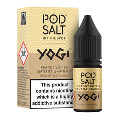 Yogi Peanut Butter Banana Granola Nic Salt E-Liquid by Pod Salt Fusion