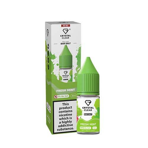 Fresh Mint Nic Salt E-Liquid by Crystal Clear Bar