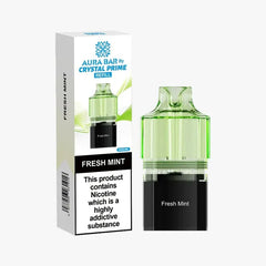 Fresh Mint Crystal Prime Aura Bar 10K Prefilled Pod 