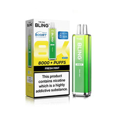 The Bling Max 8000 Prefilled Pod Kit - Fresh Mint 