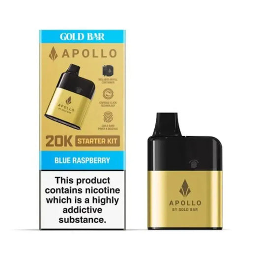 Gold Bar Apollo 20K Prefilled Pod Kit - Blue Raspberry