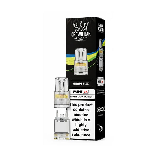 Al Fakher Crown Bar Mini 3K Prefilled Pods & Refills