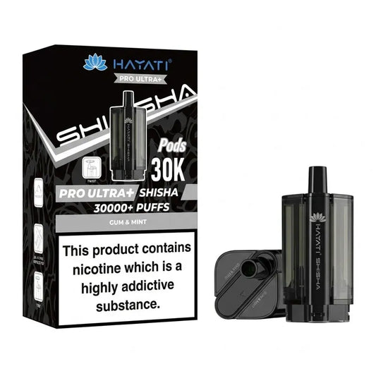 Gum & Mint Hayati Pro Ultra Plus Shisha 30K Prefilled Pod