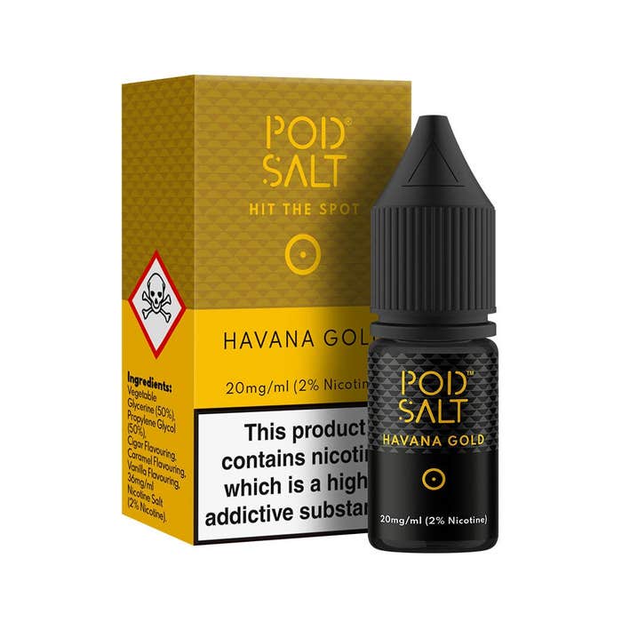 Havana Gold Nic Salt E-Liquid by Pod Salt Core