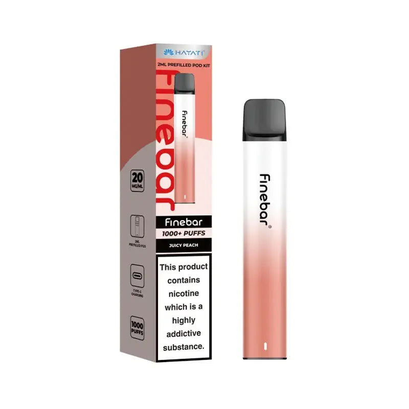 Hayati Finebar Prefilled Pod Kit - Juicy Peach 