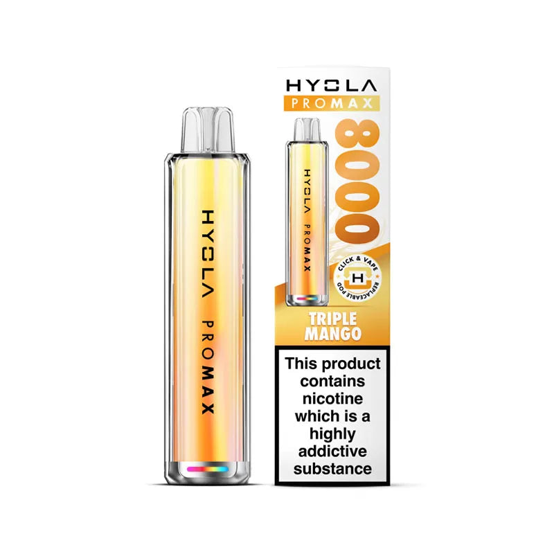 Hyola Pro Max 8000 Prefilled Pod Kit - Triple Mango 