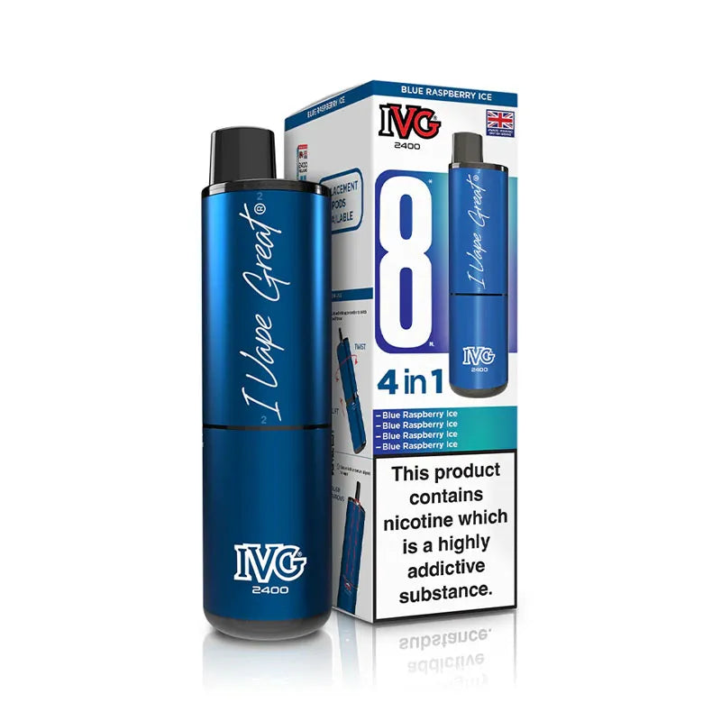 IVG 2400 4 in 1 Prefilled Pod Kit - Blue Raspberry