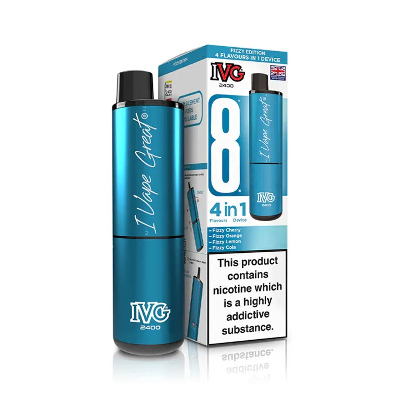 IVG 2400 4 in 1 Prefilled Pod Kit - Red Fizzy Edition 