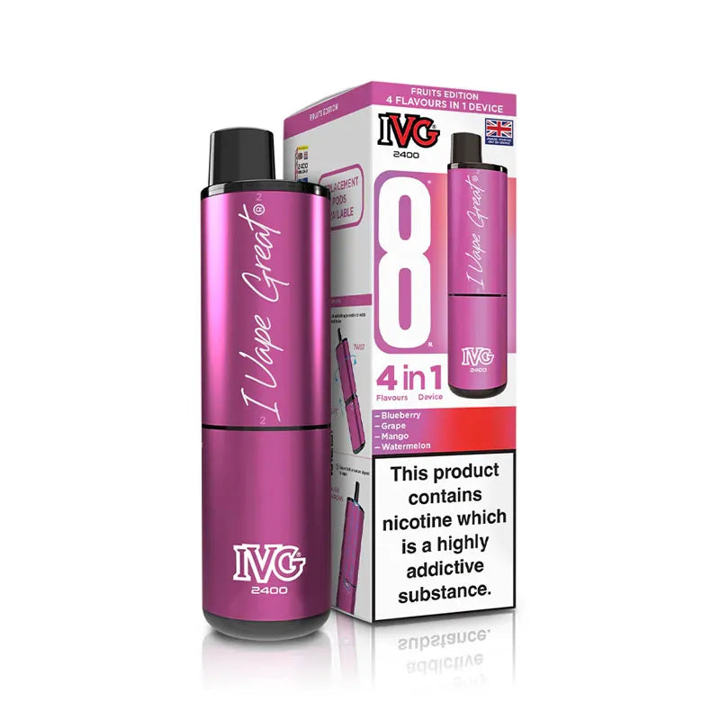 IVG 2400 4 in 1 Prefilled Pod Kit - Red Fruits Edition 