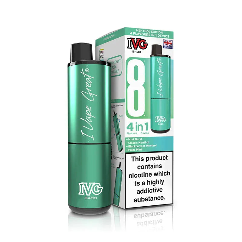 IVG 2400 4 in 1 Prefilled Pod Kit - Red Menthol Edition 
