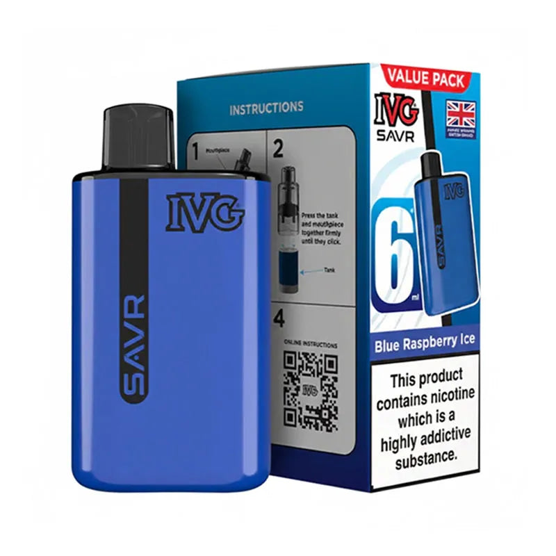 IVG SAVR 3000 Prefilled Pod Kit - Blue Raspberry Ice 